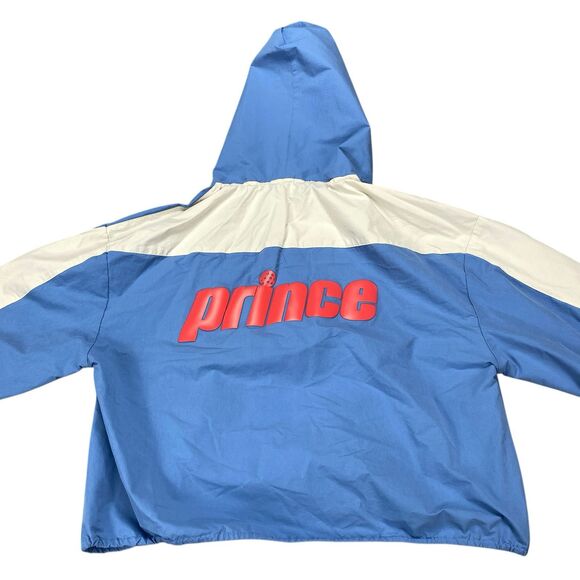 Prince Pickleball Women's Size XXL Woven Zip Front Hooded Jacket Blue - Picture 5 of 16